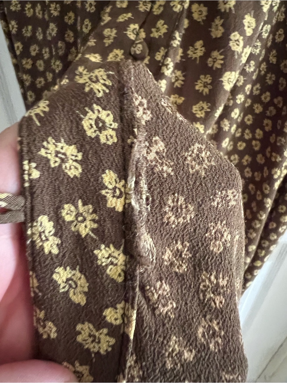 Madewell Button-Cuff Midi Dress in Woodcut Flowers Size 14 - Picture 9 of 11